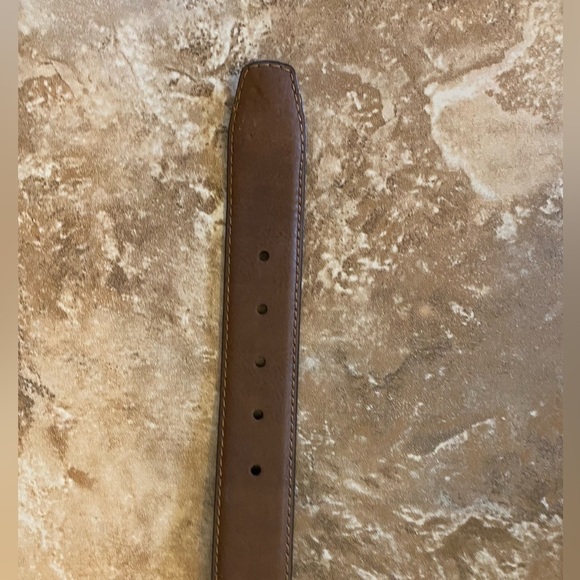 🆕 Columbia Men’s Logo Everyday Casual Dress Brown Belt Sz 36 leather lined NWT - Picture 7 of 10